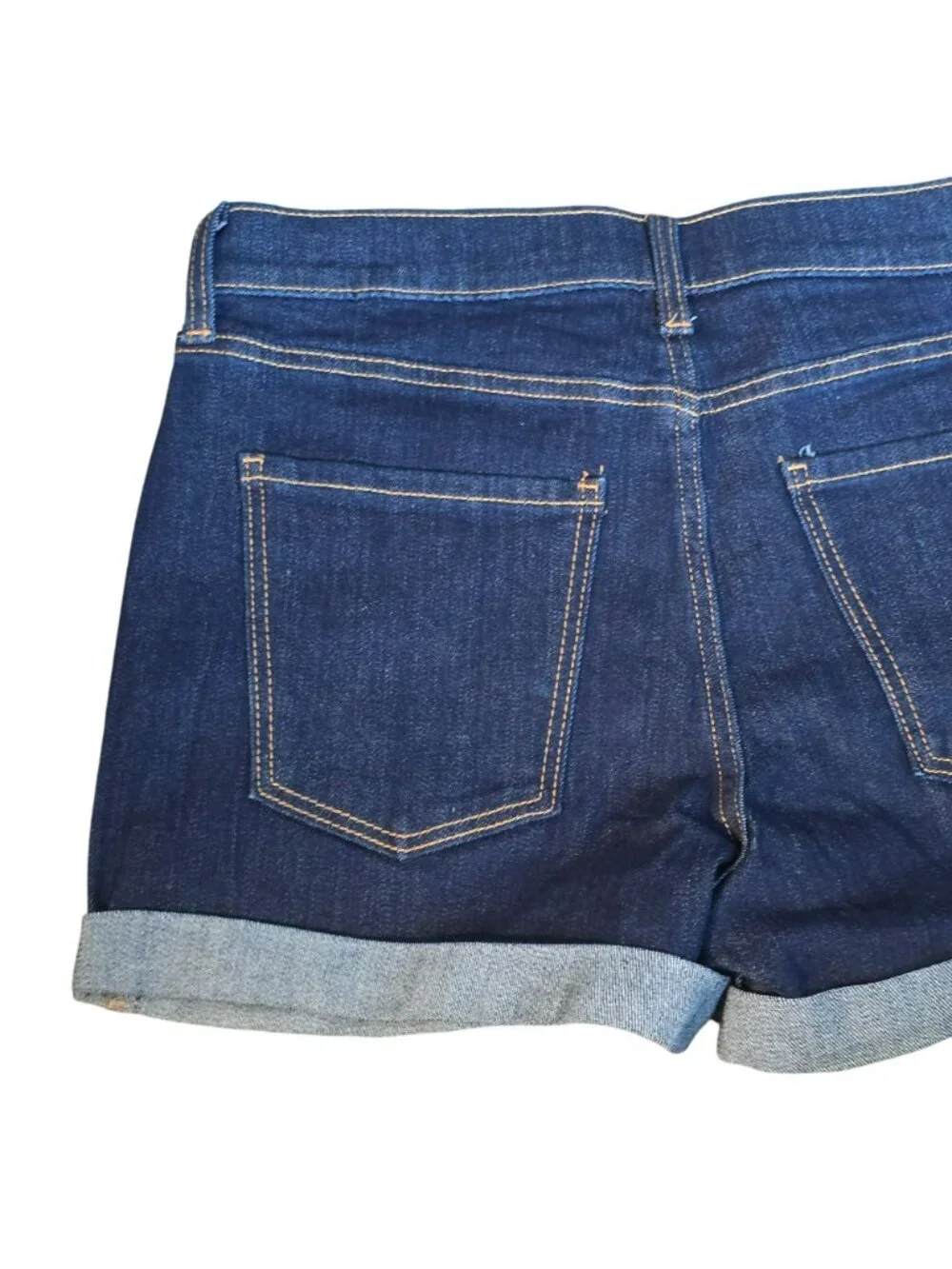 Old Navy Denim Shorts Womens Mid Rise Dark Wash Size 2 jj3767